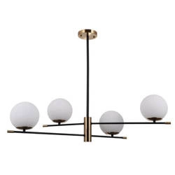 Lampa wisząca STELIA śr. 86cm 4xE14 | brązowy