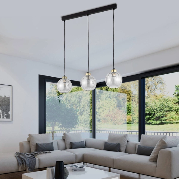 DEVI TRANSPARENT LAMPA WISZĄCA 3 PŁ LISTWA 4580