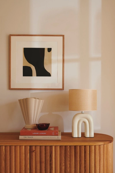 Lampa stołowa HAZE E27 Ceramika | Beżowy