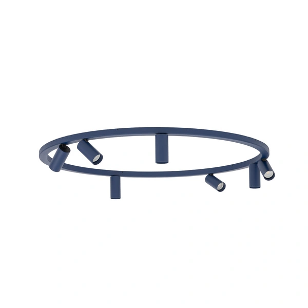 Lampa sufitowa FOURTY ROUND 11947 miniGU10 szer. 80cm | granatowy