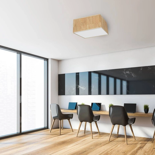 Lampa sufitowa CORK, MLP7518, biały/korkowy, 3x40W E27