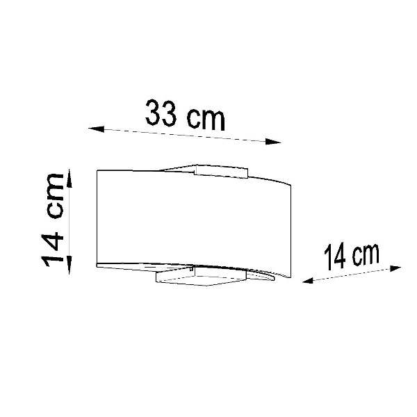 Nowoczesny kinkiet EMILIO SL.0185 biały/wenge 2 x E14