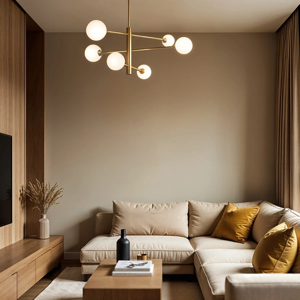 Lampa Dekoracyjna Belluno AM201 6xG9 Złote klosze