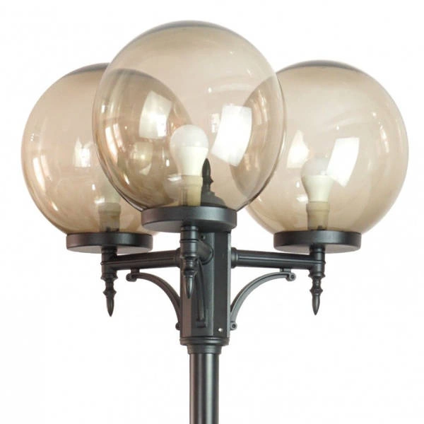 Lampa masztowa KULE CLASSIC OGMWN 3 300 latarnia 2-3metry IP43 | czarna