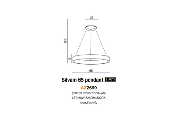 Azzardo SILVAM 65 PENDANT 2699