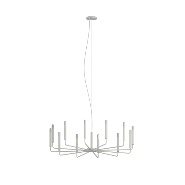 Lampa wisząca ORTO XII B 12xE14 wys.170cm szer.101.5cm | Silk gray 11465