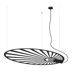 Lampa wisząca LEHDET TH.001CZ, czarna, 1x60W E27