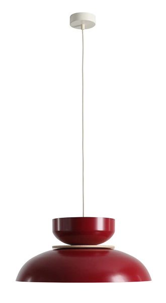 LAMPA WISZĄCA ALDO LIGHT RED WINE (47+ 23+ wood)