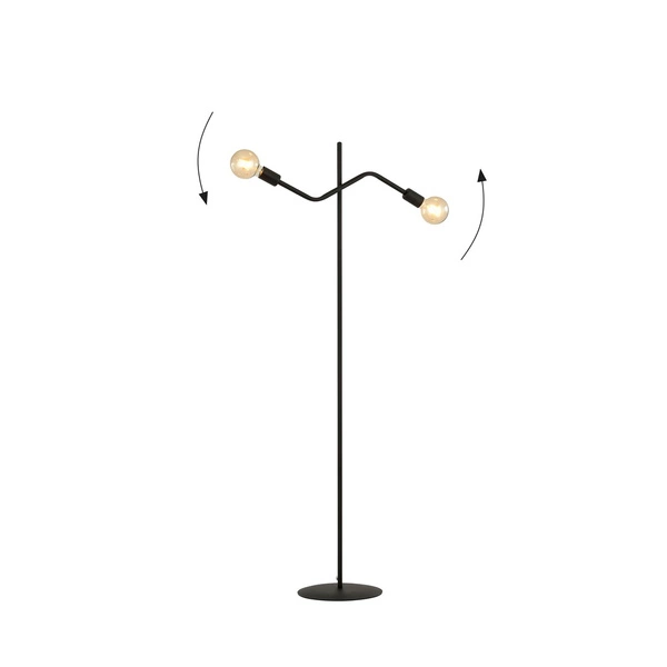 Lampa podłogowa Emibig FRIX LP2 Czarny 1126/LP2