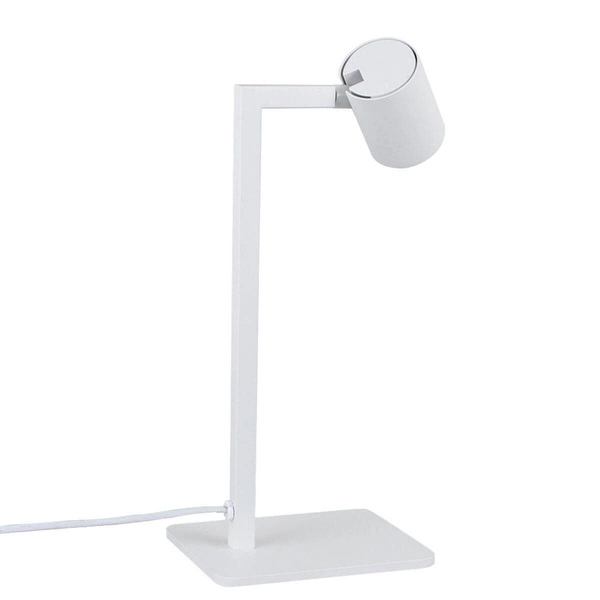 Lampa biurkowa Snow, biała, 1x50W GU10