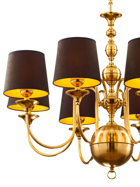 Klasyczny Żyrandol BATUMI wys. 140cm 8xE27 15W IP20 | Złoty