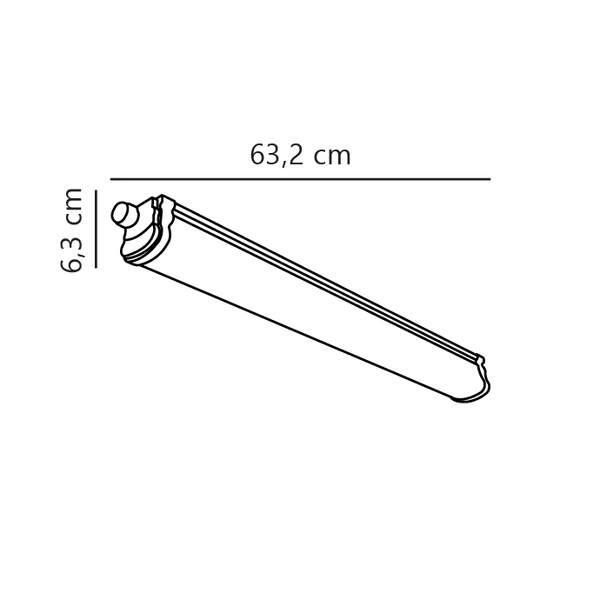 Oprawa świetlna na listwę OAKLAND LED 4000K Biała neutralna Plastik | Biały