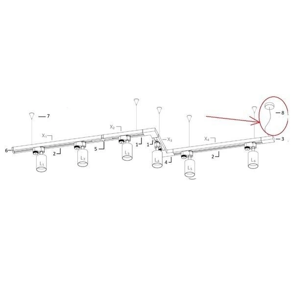 Zestaw doprowadzenia zasilania systemu PROFILE POWER SUPPLY KIT 9237