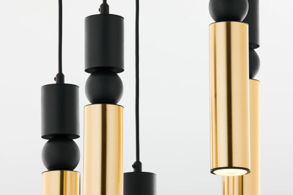 Nowoczesna Lampa wisząca ALAS wys. 35-136cm 5xG10 14W IP20 | Złoty