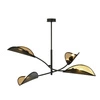 Lampa sufitowa Emibig LOTUS 4 Czarny/GOLD 1106/4