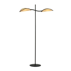 Lampa podłogowa Emibig LOTUS LP2 Czarny/RATTAN 1108/LP2