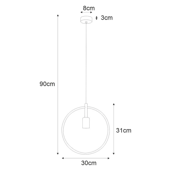 Lampa wisząca K-3833 z serii GEO