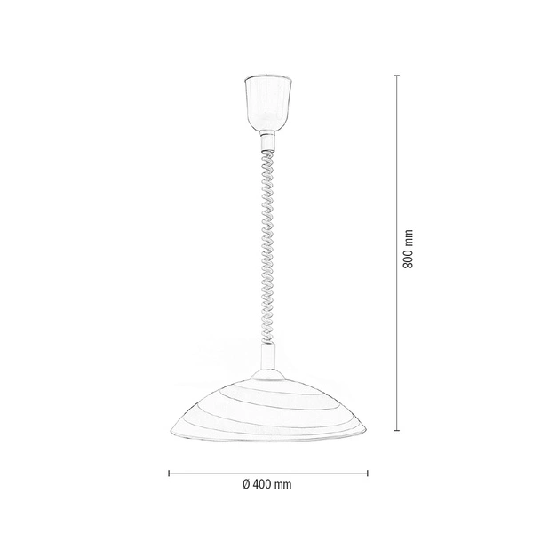 Lampa wisząca Circle 1xE27 Max.60W Biały materiał syntetyczny/Biały kabel z materiału syntetycznego/białe szkło 4314502