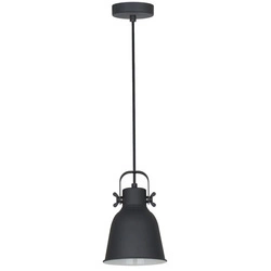 Lampa wisząca Lavare śr. 16cm E27 | czarny/biały