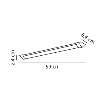 Oprawa świetlna na listwę GLENDALE LED 3000K Biała ciepła Plastik | Biały