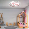 LAMPA DZIECIĘCA LED SUFIT RÓŻOWE SERCA 66W + PILOT DL-H04