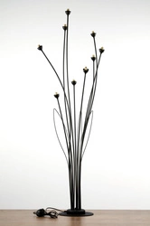 Klasyczna Lampa podłogowa GLORIOSA wys. 160cm 9xG9 14W IP20 | czarny mat