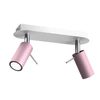 Lampa sufitowa PRESTON PINK/WHITE 2x mini GU10