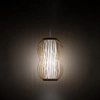 Lampa wisząca PUKET S śr. 21cm E27 | naturalne drewno/biały 11160