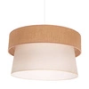 Lampa wisząca abażur juta bawełna ETNIC szer. 45cm | beż ecru