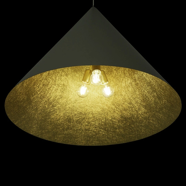 Lampa Sigma Vesuvio taupe/złoty M 3xE27 41058