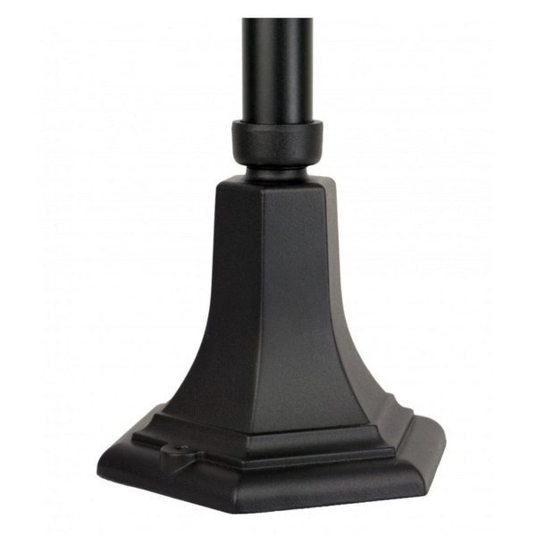 Zewnętrzna lampa stojąca 110cm Witraż K 5002/2 N | czarny