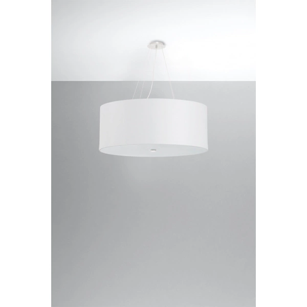 Nowoczesna lampa wisząca OTTO SL.0789 70cm biała 6xE27