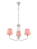 Lampa wisząca YORK LEDEA, 50203097, biały/różowy, 3x60W E14