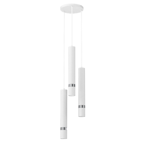Lampa wisząca JOKER, MLP8915, biały/chrom, 3x8W GU10