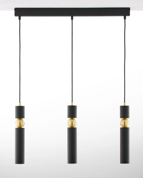 Nowoczesna Lampa wisząca ALAS wys. 120cm 3xG10 14W IP20 | Złoty