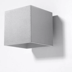 Kinkiet Sollux QUAD 1 szary 12W LED, SL.0058