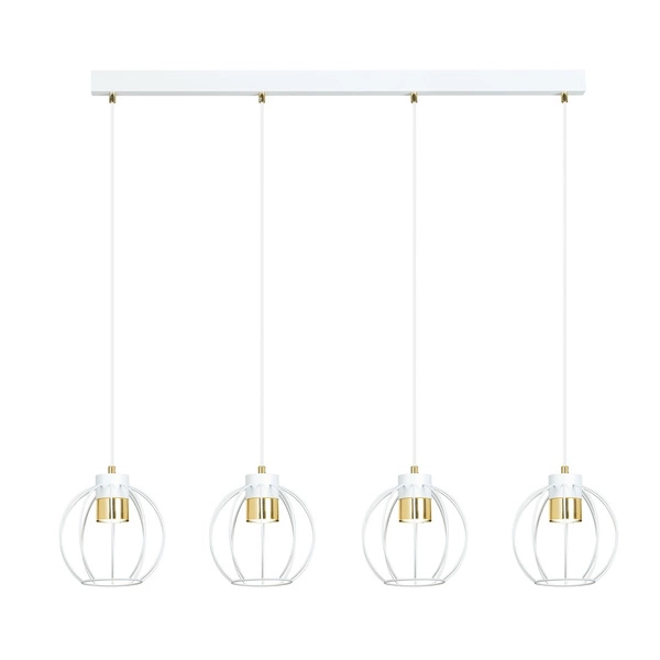 Lampa wisząca Emibig AJAX 4 Biały/GOLD 1224/4
