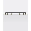Lampa sufitowa (spot) NERO 6, SL.1073, czarny/złoty, 6x40W GU10