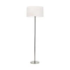 Lampa podłogowa Velvetta 1xE27 Max.60W Satin Metal/Przezroczysty Kabel PCV/Kremowy Aksamitny Klosz 6636027