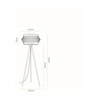 Lampa podłogowa Lotus 1xE27 maks. 40W Czarny metal/czarny kabel PCV/szary klosz z tkaniny 74164004