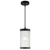 Lampa wisząca COUPAR E27 25W Plastik | Czarny
