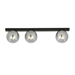 Lampa sufitowa Emibig FIT 3 Czarny/GRAFIT 1122/3