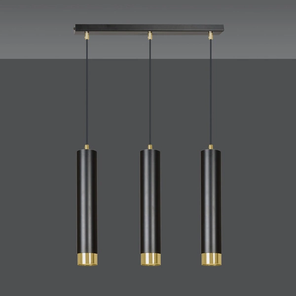 Lampa wisząca Emibig KIBO 3 BL/GOLD 644/3