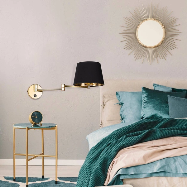 GLORY BLACK KINKIET 1 PŁ 6483