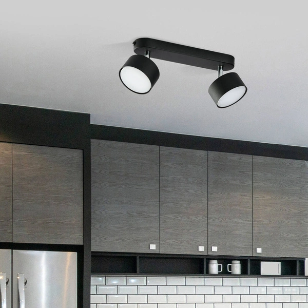 Lampa sufitowa listwa CLARK BLACK 2x GX53 szer. 31cm | czarny 3403