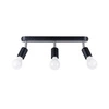 Lampa sufitowa FORNES 3, czarny/chrom, 3x60W E27, SL.1122