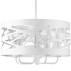 Lampa wisząca żyrandol MODUŁ FREZ V biały 39cm