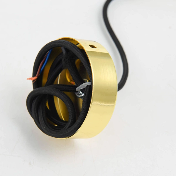 Lampa wisząca szklana kula złota PALLA śr. 30cm