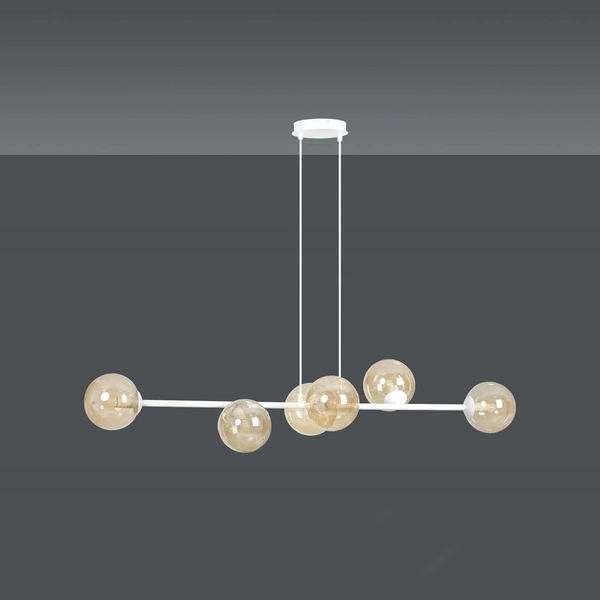 Lampa wisząca Emibig ROSSI 6 WH MIODOWY 879/6