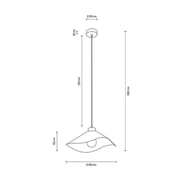 Lampa wisząca Hattu 1xE27 Max.40W Dąb olejowany/Czarny kabel z tkaniny/Czarny klosz z tkaniny 1614119174